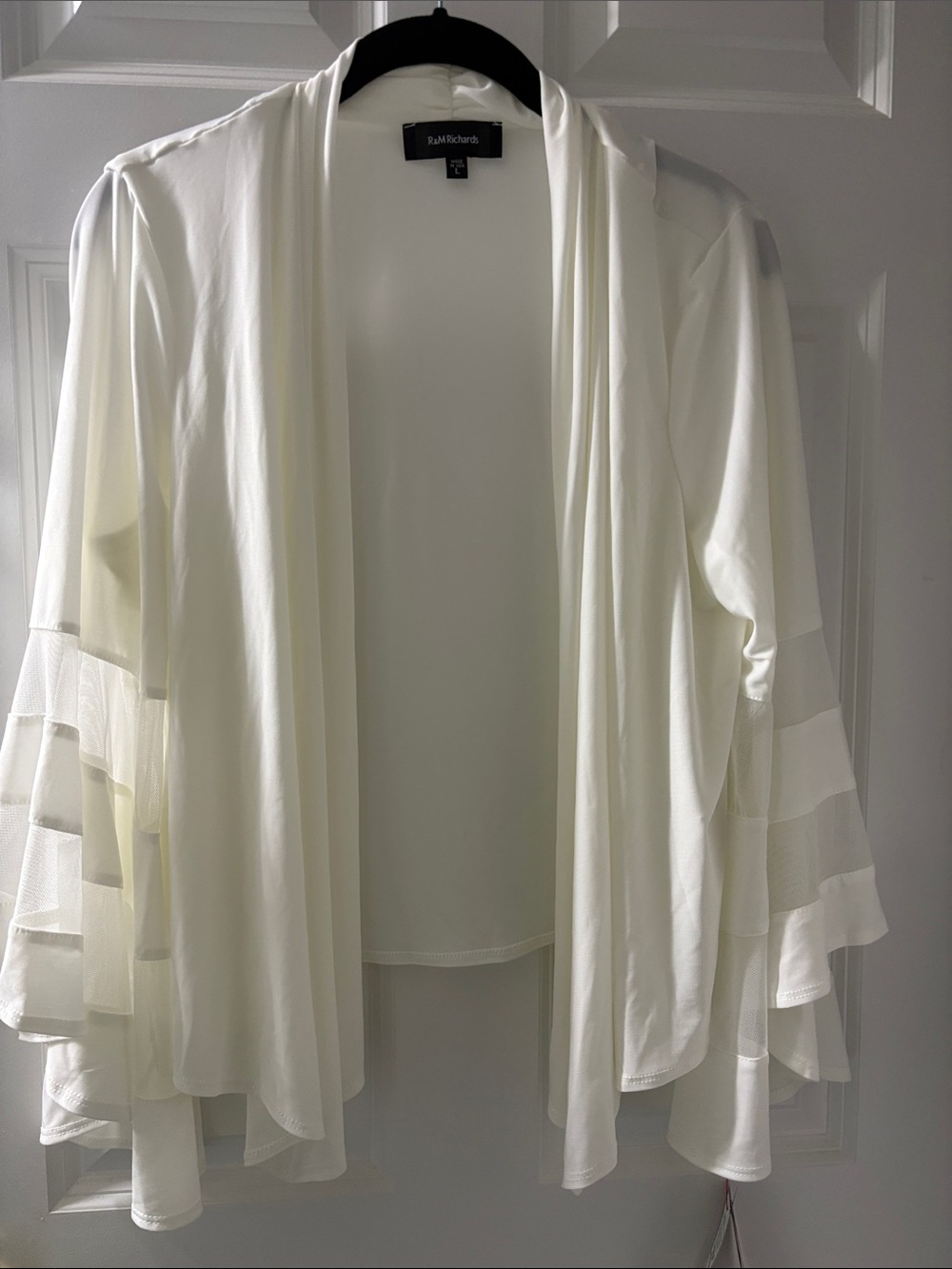 R&M Richards Ivory Formal Bolero Shrug